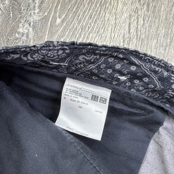 Reyn Spooner Shorts Black Gray Geometric Print Casual Uniqlo Mens Size M Medium - Picture 7 of 11